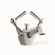 Crosswater London US-WF110DPN_NLV - Waldorf Single-hole Basin Faucet with Metal Lever Handles PN