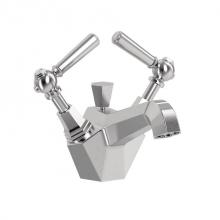 Crosswater London US-WF110DPS_LV - Waldorf Single-hole Basin Faucet with White Lever Handles SN