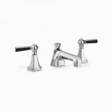 Crosswater London US-WF130DPC_BLV - Waldorf Widespread Basin Faucet with Black Lever Handles PC