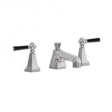 Crosswater London US-WF130DPS_BLV - Waldorf Widespread Basin Faucet with Black Lever Handles SN
