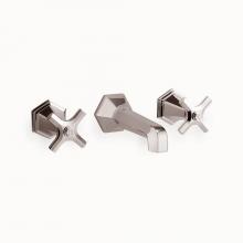 Crosswater London US-WF131WNN - Waldorf Wall-mount Widespread Basin Faucet Trim with Cross Handles PN