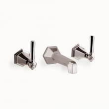 Crosswater London US-WF131WNN_NLV - Waldorf Wall-mount Widespread Basin Faucet Trim with Metal Lever Handles PN