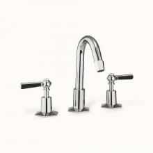 Crosswater London US-WF135DPC_BLV - Waldorf Basin Faucet with Tall Spout and Black Lever Handles PC