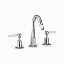 Crosswater London US-WF135DPC_LV - Waldorf Basin Faucet with Tall Spout and White Lever Handles PC