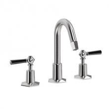 Crosswater London US-WF135DPS_BLV - Waldorf Basin Faucet with Tall Spout and Black Lever Handles SN