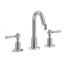 Crosswater London US-WF135DPS_LV - Waldorf Basin Faucet with Tall Spout and White Lever Handles SN