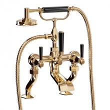 Crosswater London US-WF422175DB_BLV - Waldorf Exposed Tub Faucet with Black Lever Handles (1.75GPM Handshower) B