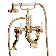 Crosswater London US-WF422DB_LV - Waldorf Exposed Tub Faucet with White Lever Handles B