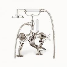 Crosswater London US-WF422175DN - Waldorf Exposed Tub Faucet with Cross Handles (1.75GPM Handshower) PN