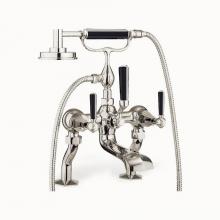 Crosswater London US-WF422175DN_BLV - Waldorf Exposed Tub Faucet with Black Lever Handles (1.75GPM Handshower) PC