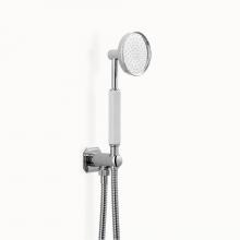 Crosswater London US-WF964175C_W - Waldorf White Handshower Set With Hose and Bracket with Outlet (1.75 GPM) PC