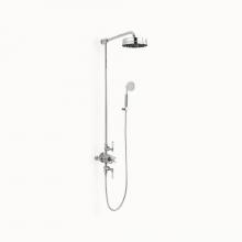 Crosswater London US-WF_BRACKETC_CLV - Waldorf Shower Set with Metal Lever Handles (Hook) PC