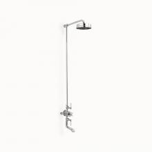 Crosswater London US-WF_BSMC_LV - Waldorf Exposed Tub & Shower with White Lever Handles PC