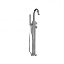 Crosswater London US-WP425TFV - Wisp II Floor-mount Thermo Tub Filler SN