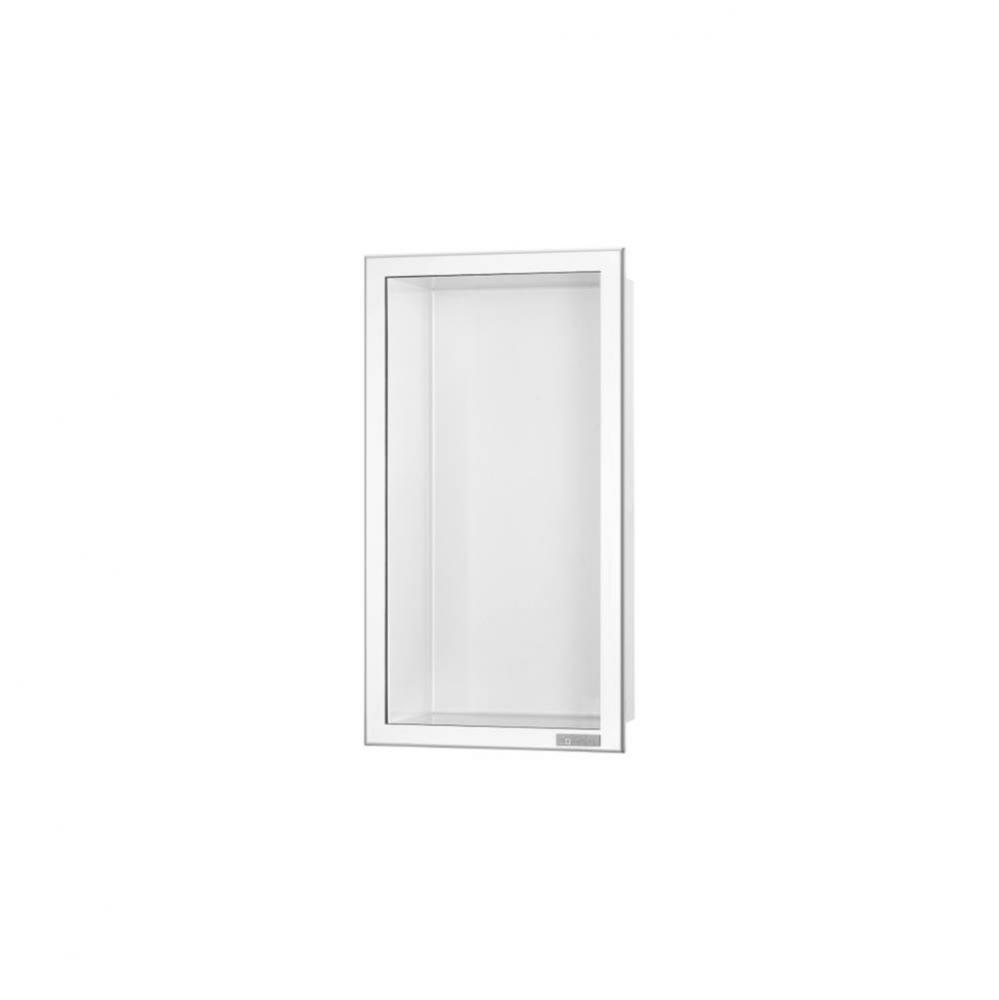 ESS Box 10 6''x12''(150x300mm) White with frame chrome-plated stainless steel,