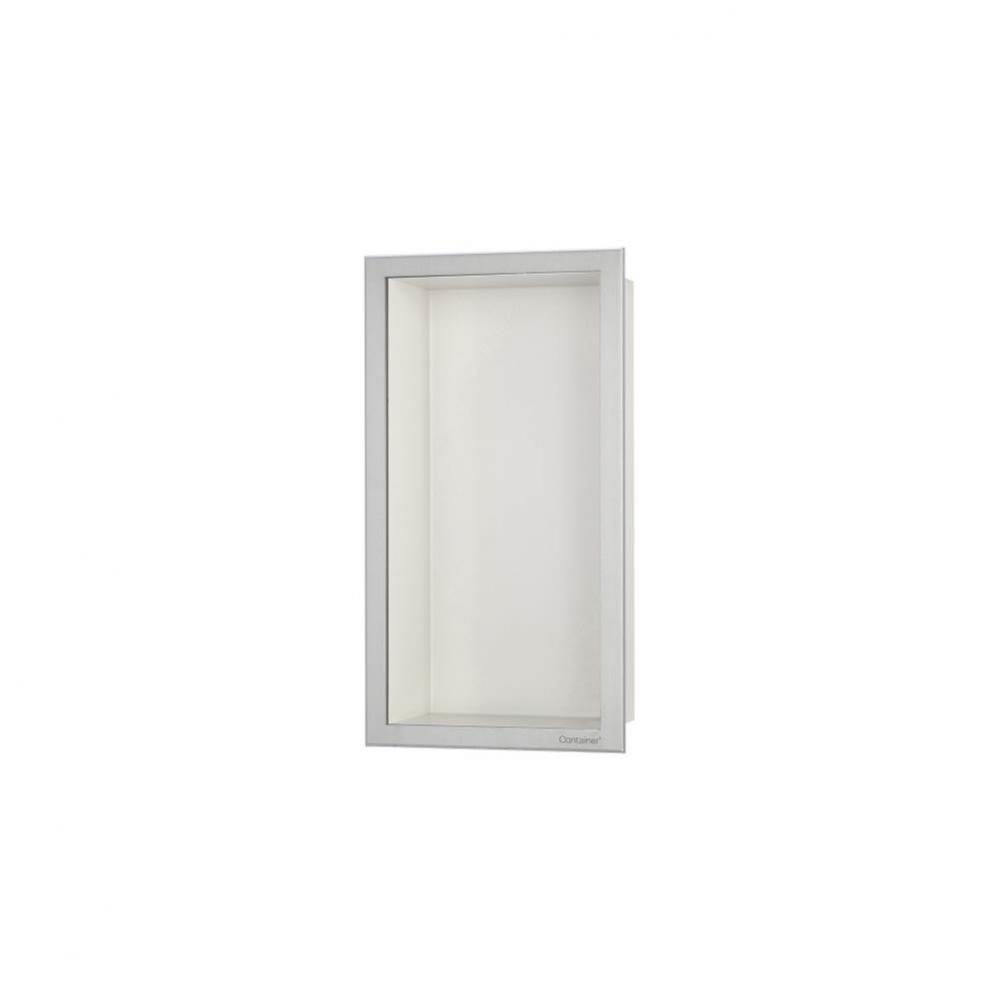 ESS Box 10 6''x12''(150x300mm) Off white with frame brushed stainless steel, i