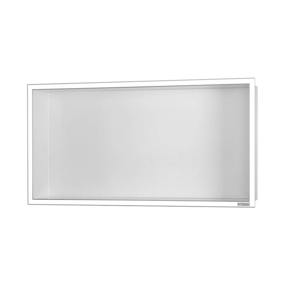 ESS Box 10 24''x12''(600x300mm) White with frame chrome-plated stainless steel