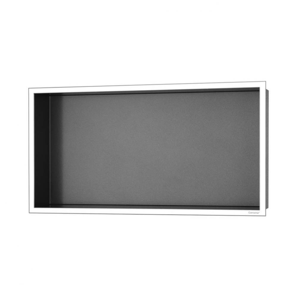 ESS Box 10 24''x12''(600x300mm) Anthracite with frame chrome-plated stainless