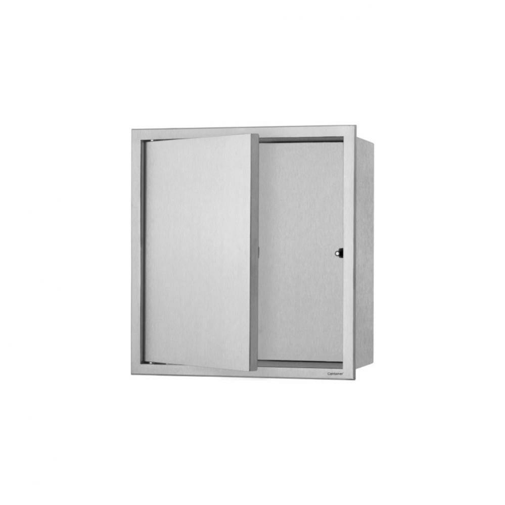 ESS Box 10 incl. door 12''x12''(300x300mm) with frame brushed stainless steel,