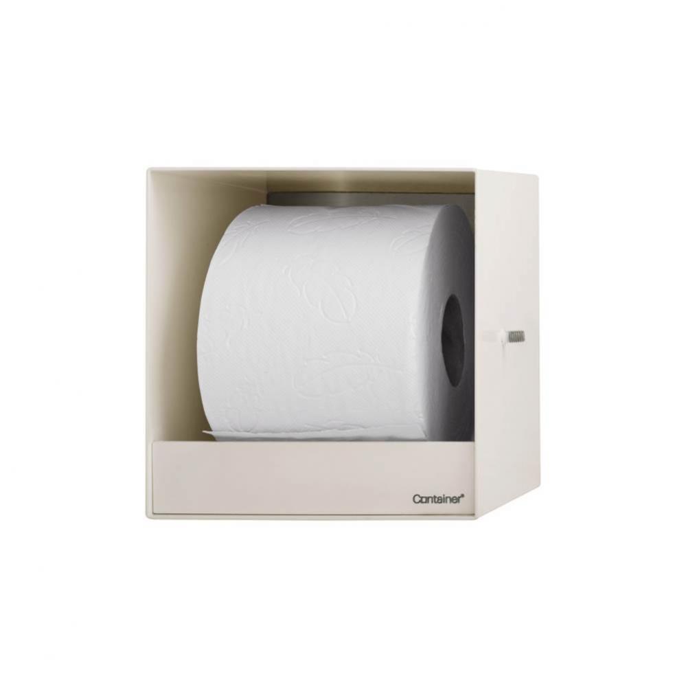 Container ROLL without Frame Toilet paper holder, Off white