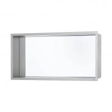 Easy Drain USA BOX-60x30x10-S - ESS Box 10 incl. mirror 24''x12''(600x300mm) with frame brushed stainless stee