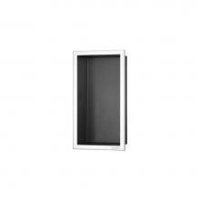 Easy Drain USA BOX-15x30x10-PA - ESS Box 10 6''x12''(150x300mm) Anthracite with frame chrome-plated stainless s