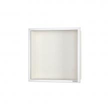 Easy Drain USA BOX-30x30x10-PC - ESS Box 10 12''x12''(300x300mm) Off white with frame chrome-plated stainless s