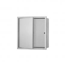 Easy Drain USA BOX-30x30x10-D - ESS Box 10 incl. door 12''x12''(300x300mm) with frame brushed stainless steel,