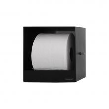 Easy Drain USA TCL-14-B - Container ROLL without Frame Toilet paper holder, Matt Black