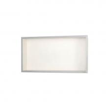 Easy Drain USA BOX-60x30x10-C - ESS Box 10 24''x12''(600x300mm) Off white with frame brushed stainless steel,