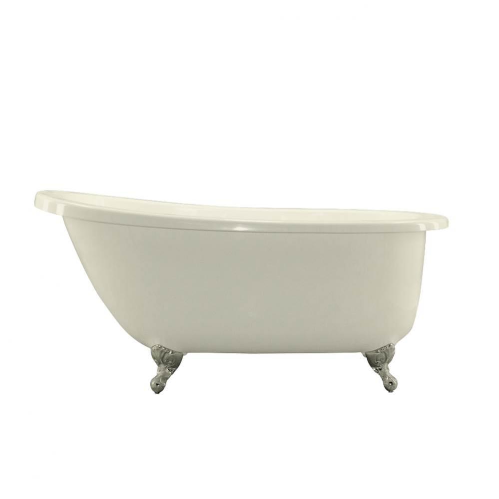 ANNETTE 6536 STON W/ FLAT DECK, TUB ONLY - BISCUIT