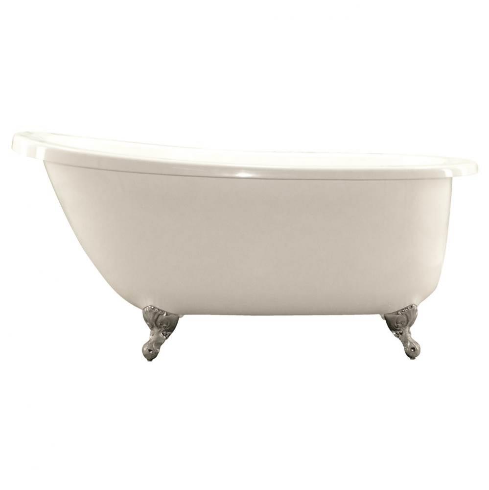 ANNETTE 6536 STON W/ FLAT DECK, TUB ONLY - WHITE