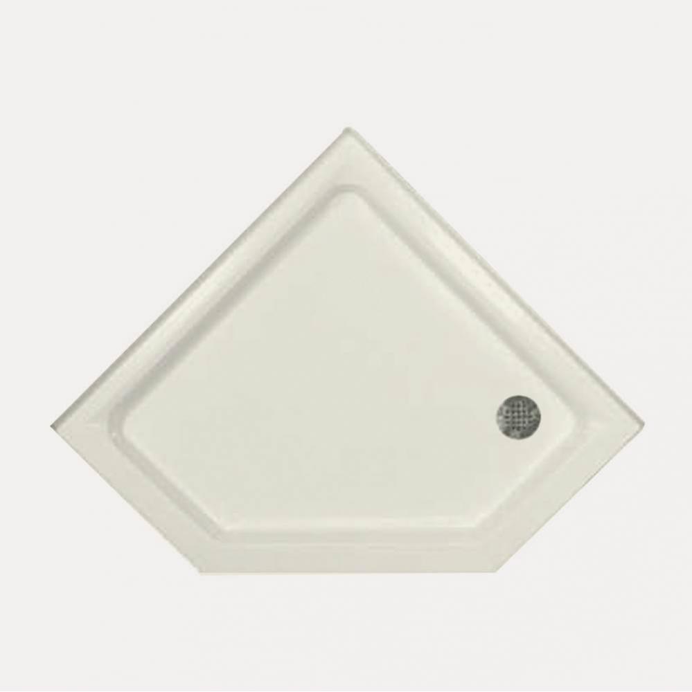 SHOWER PAN AC 4833 NEO ANGLE - BISCUIT-RIGHT HAND