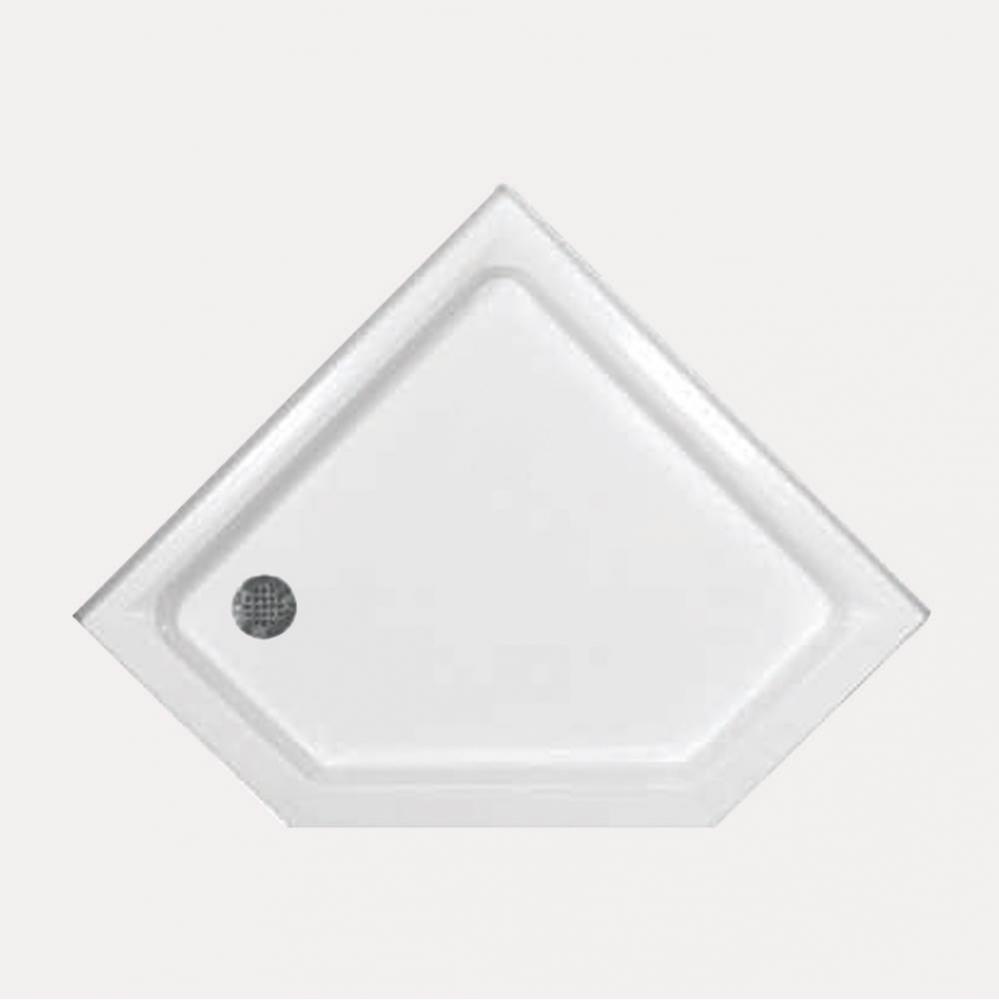 SHOWER PAN AC 4833 NEO ANGLE - WHITE-LEFT HAND