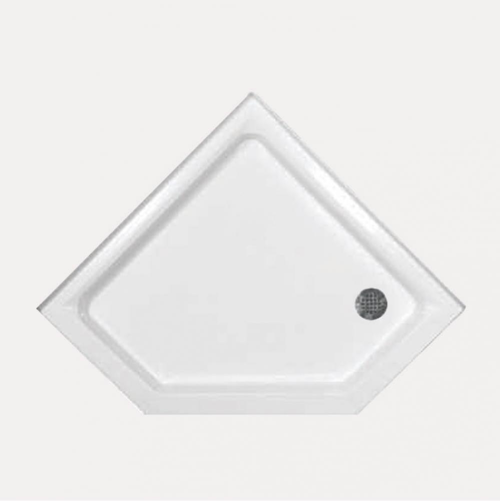 SHOWER PAN AC 4833 NEO ANGLE - WHITE-RIGHT HAND