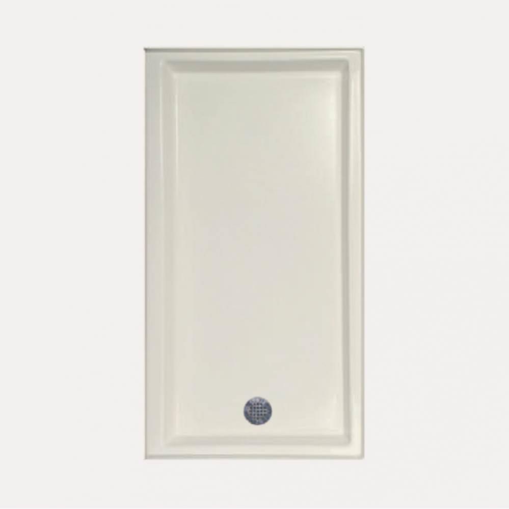 SHOWER PAN AC 6030 END DRAIN - BISCUIT-LEFT HAND