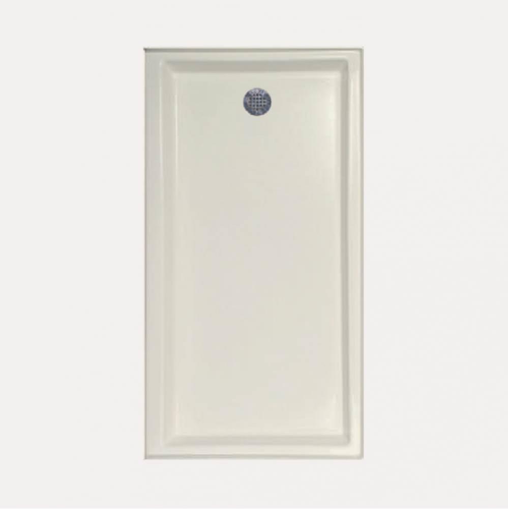 SHOWER PAN AC 6030 END DRAIN - BISCUIT-RIGHT HAND