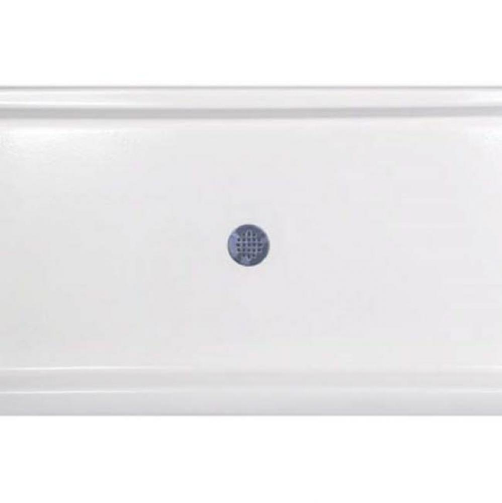 SHOWER PAN AC 6034 W/ TIERED LIP - BISCUIT