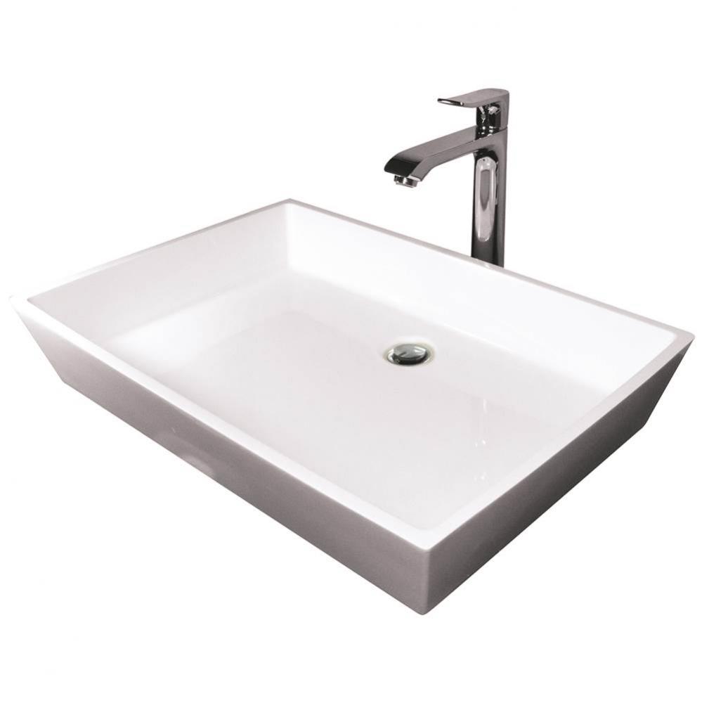 ELLIPSE 22X15 SOLID SURFACE SINK - ALMOND