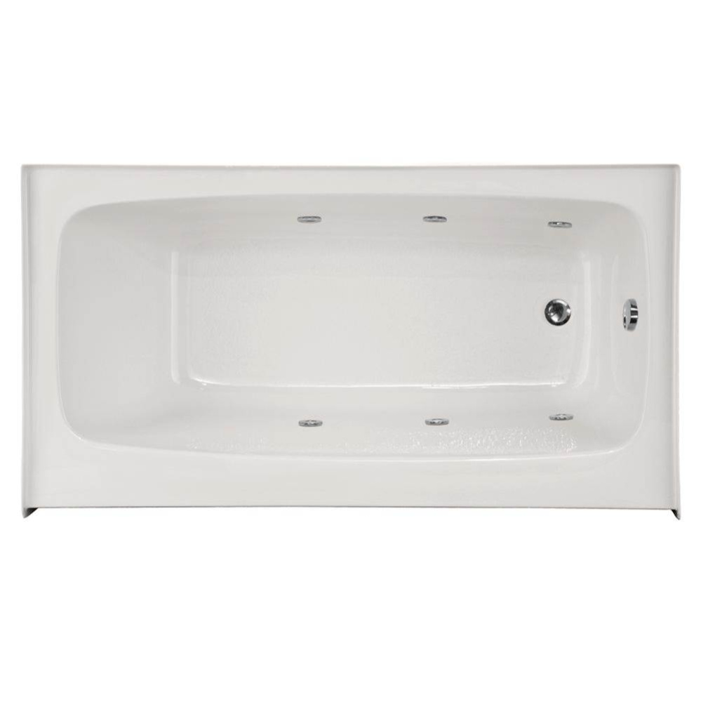 REGAN 6632 AC W/WHIRLPOOL SYSTEM-WHITE-RIGHT HAND