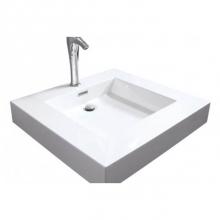 Hydro systems BLO2518SSS-ALM - BLOCK 25X18 SOLID SURFACE SINK - ALMOND