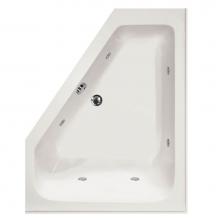 Hydro systems COU6048AWP-WHI-LH - COURTNEY 6048 AC W/WHIRLPOOL SYSTEM-WHITE-LEFT HAND