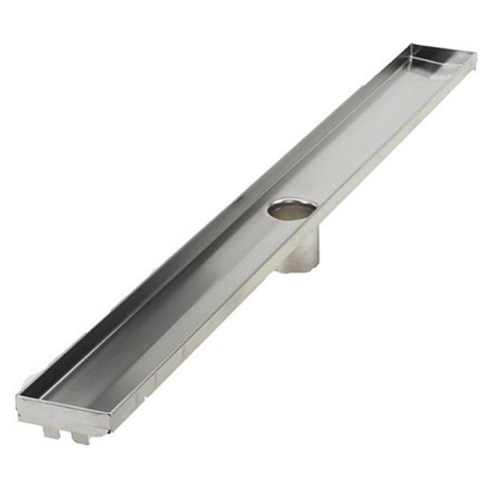 28'' (700mm/27.56'') PE Channel - Brushed Stainless