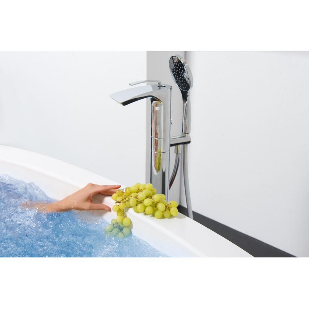 Aquatica Bollicine Floor Mounted Bath Filler – Chrome
