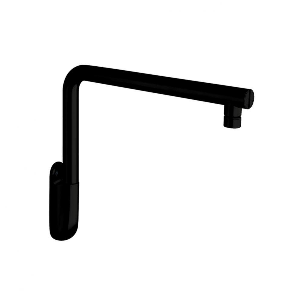 Short Wall-Mounted Shower Arm - Black Matte