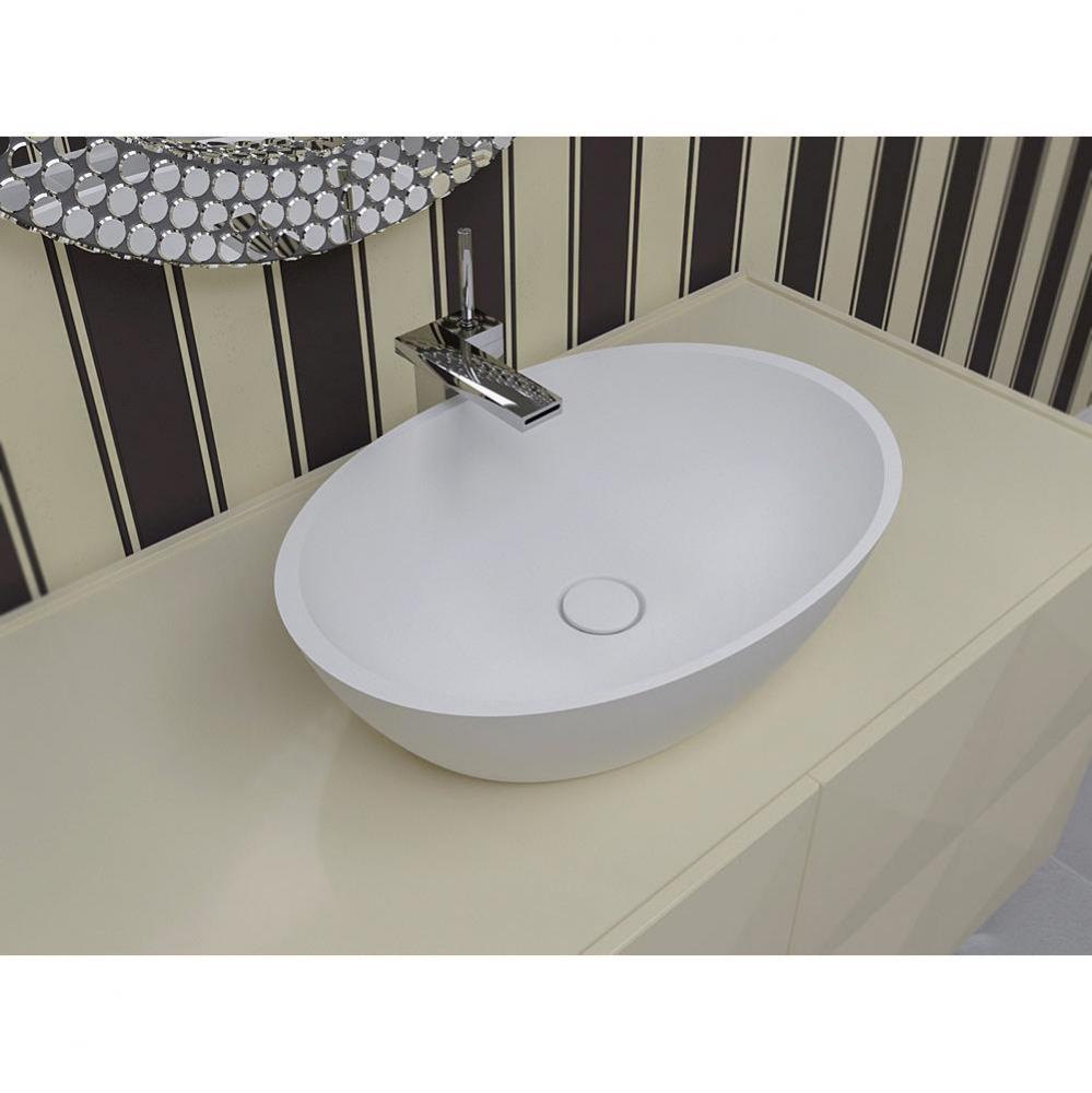 Aquatica Sensuality-Wht™ Stone Bathroom Vessel Sink