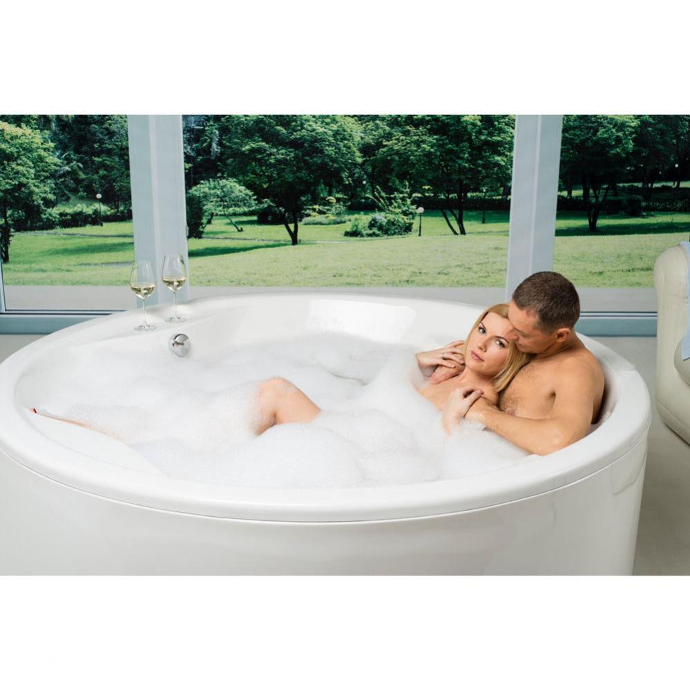 Aquatica Allegra-Wht Freestanding Relax Air Massage Bathtub