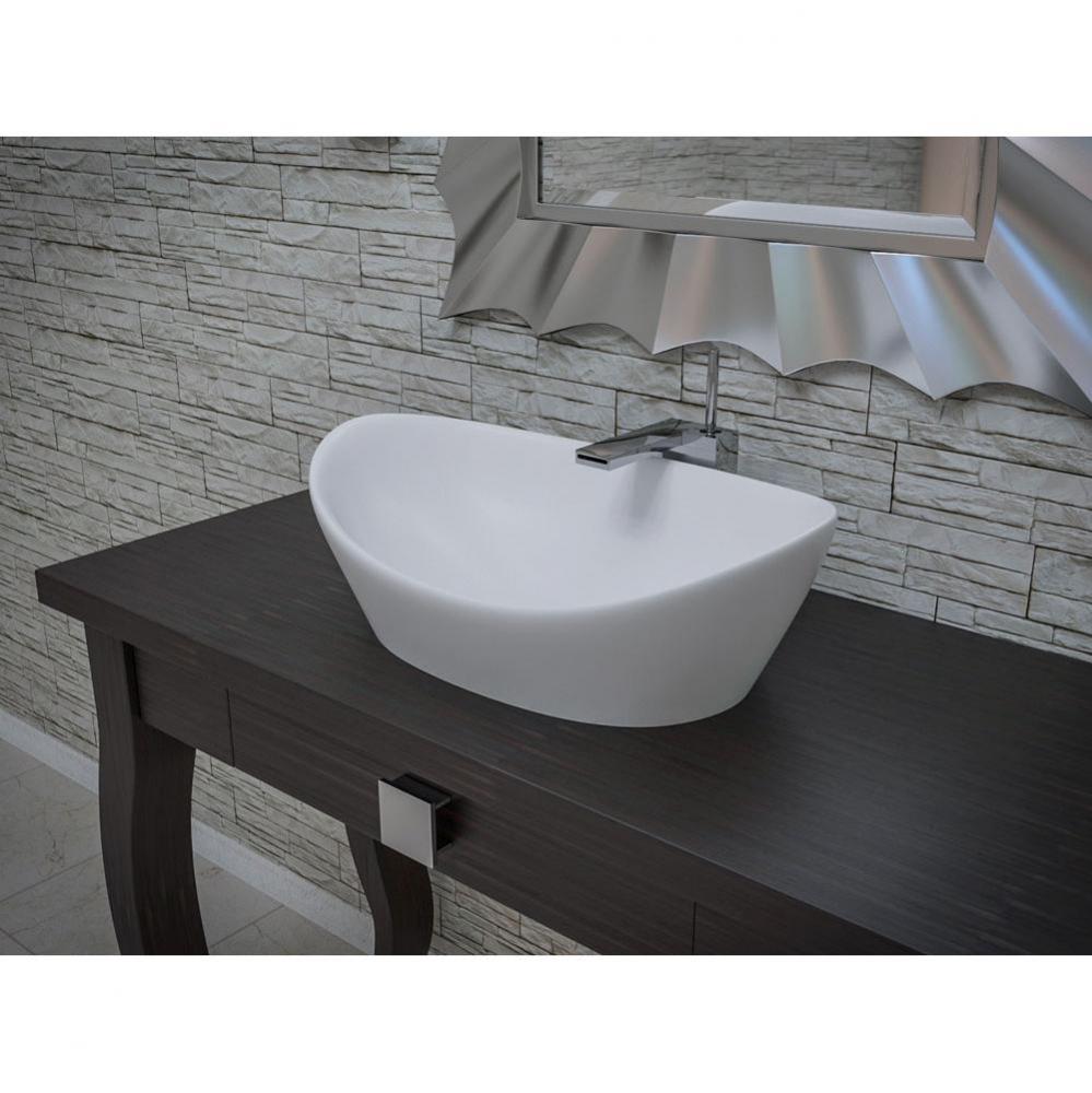 Aquatica Luna-Matte Stone Vessel Sink