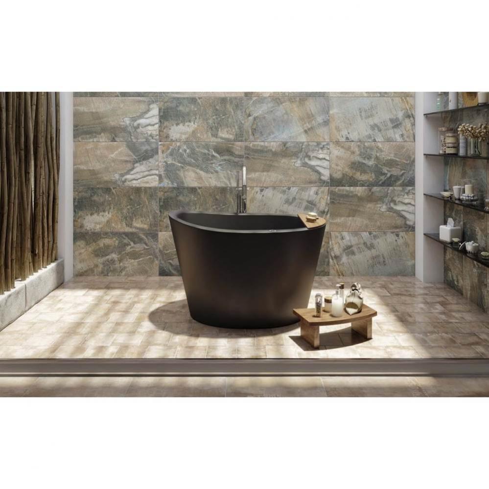 Aquatica True Ofuro Black Tranquility Heated Japanese Bathtub