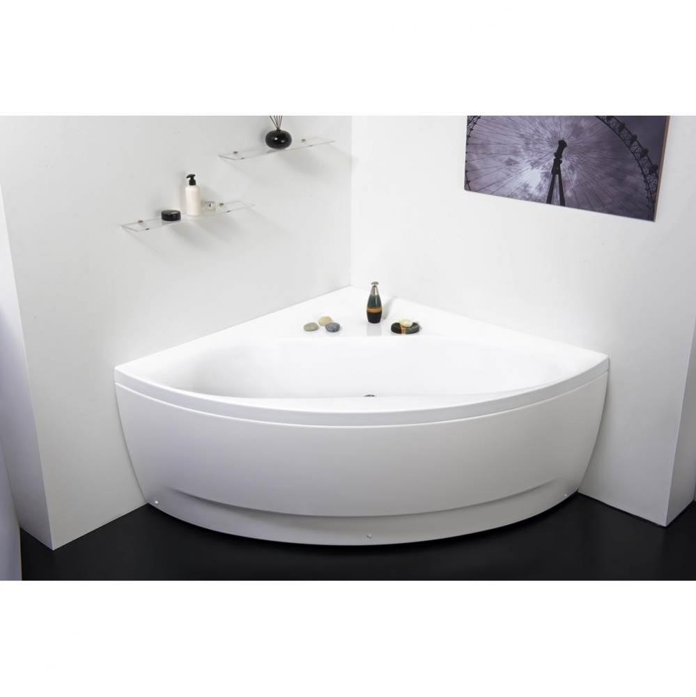 Aquatica Olivia-Wht Small Corner Acrylic Bathtub